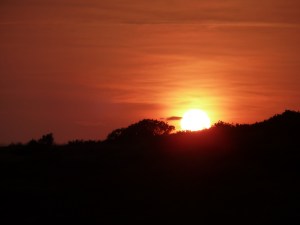 Sunsets are pretty, unless the sun is setting on prospects for peace (Photo by W. Astore)