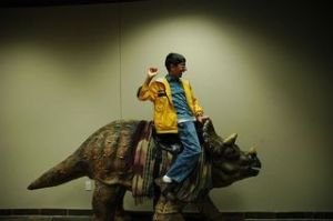 Creationism is bunk, though the idea of riding a dinosaur is cool