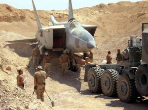 The vaunted Iraqi air force, buried in the sand