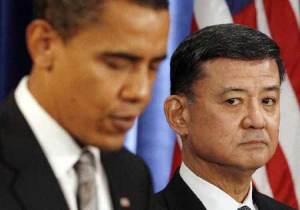 I hired him, now I'm firing him.  Sinseki in 2008 when Obama announced his appointment as secretary for the VA