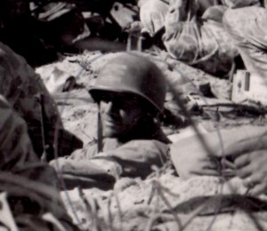 Lieutenant Alexander Bonnyman Jr. on Tarawa