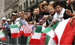 Columbus Day Parade, a traditional celebration of Italian heritage