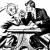 Kennedy arm wrestles Khruschev